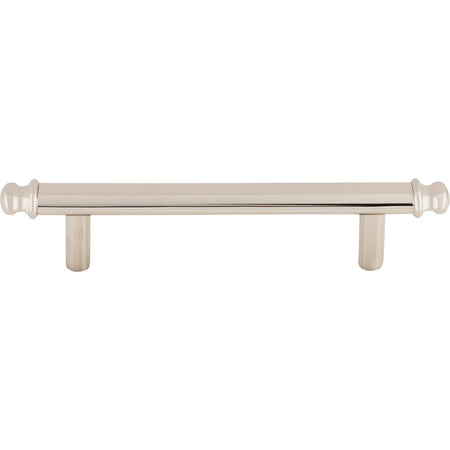 Top Knobs TK3052PN: 3-3/4" cc Julian Round Bar Cabinet Pull - Polished Nickel