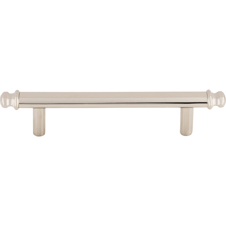 Top Knobs TK3052PN: 3-3/4" cc Julian Round Bar Cabinet Pull - Polished Nickel