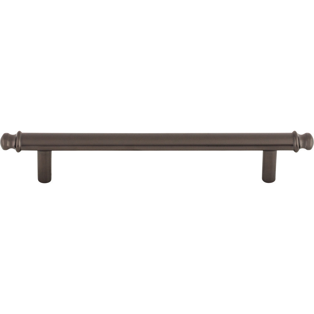 Top Knobs TK3053AG: 5-1/16" cc Julian Round Bar Cabinet Pull - Ash Gray