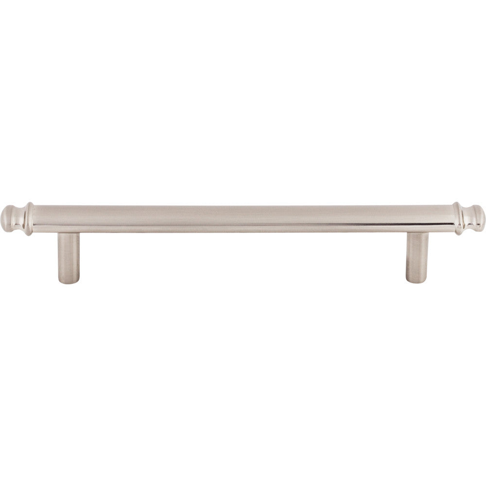 Top Knobs TK3053BSN: 5-1/16" cc Julian Round Bar Cabinet Pull - Brushed Satin Nickel