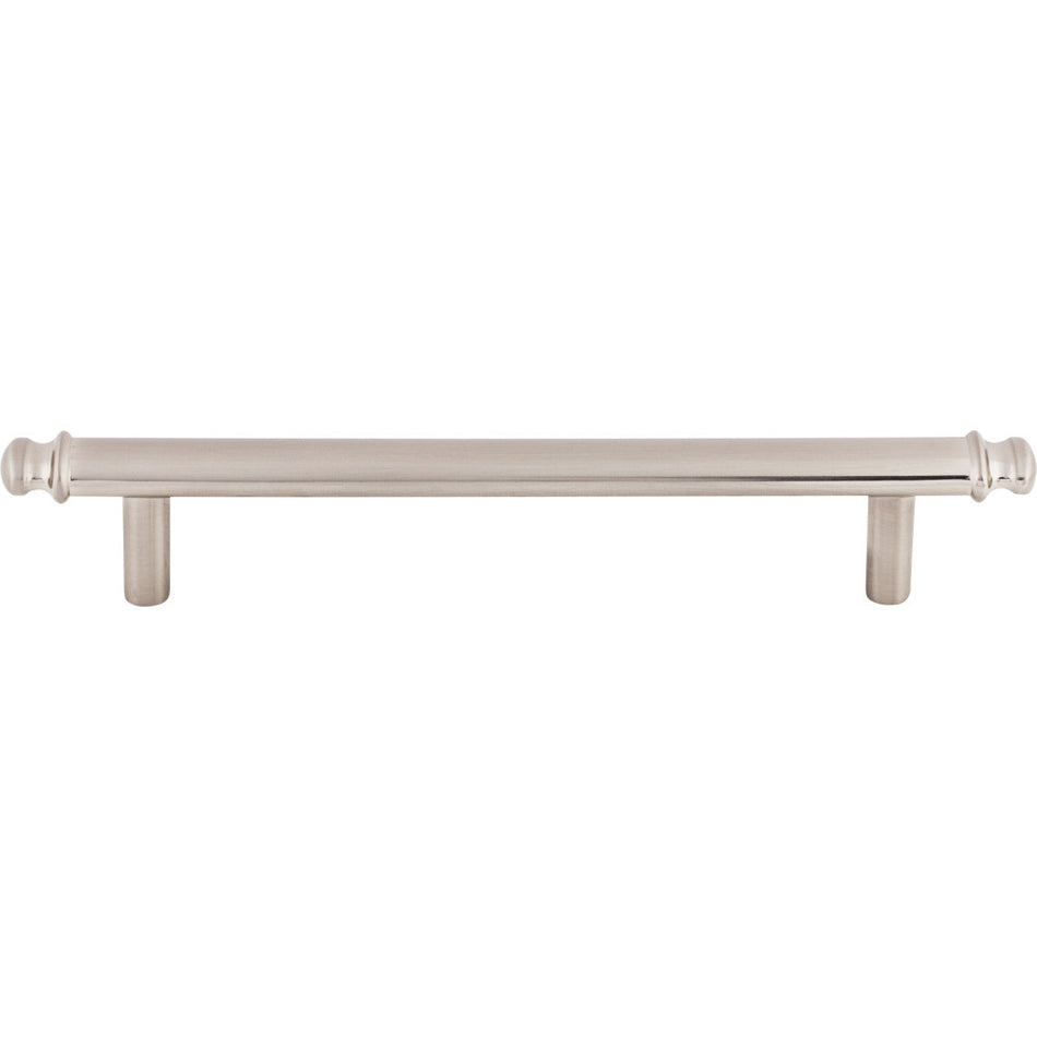 Top Knobs TK3053BSN: 5-1/16" cc Julian Round Bar Cabinet Pull - Brushed Satin Nickel