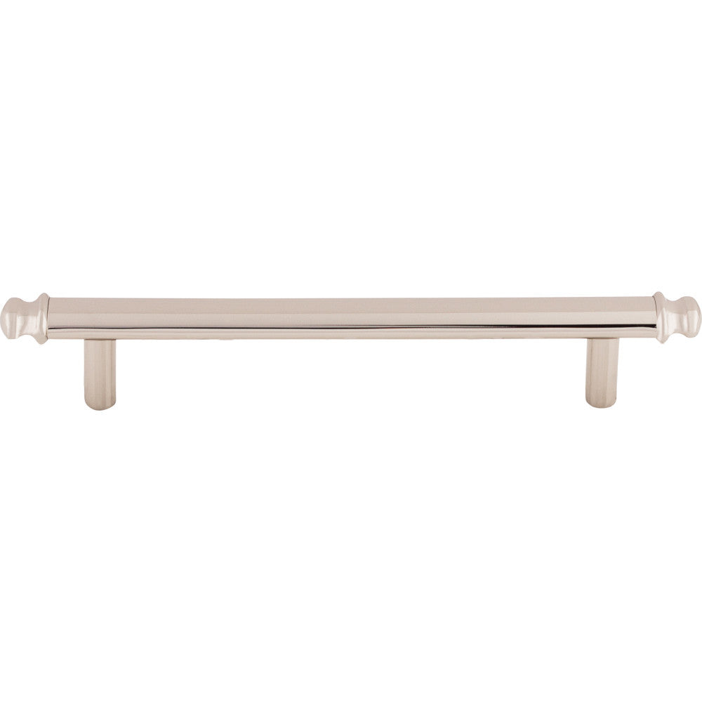 Top Knobs TK3053PN: 5-1/16" cc Julian Round Bar Cabinet Pull - Polished Nickel