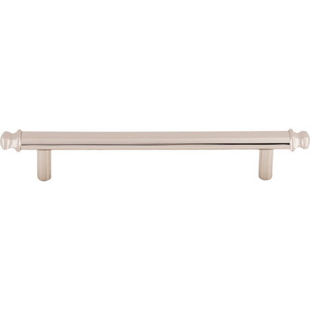 Top Knobs TK3053PN: 5-1/16" cc Julian Round Bar Cabinet Pull - Polished Nickel