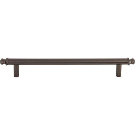 Top Knobs TK3054AG: 6-5/16" cc Julian Round Bar Cabinet Pull - Ash Gray