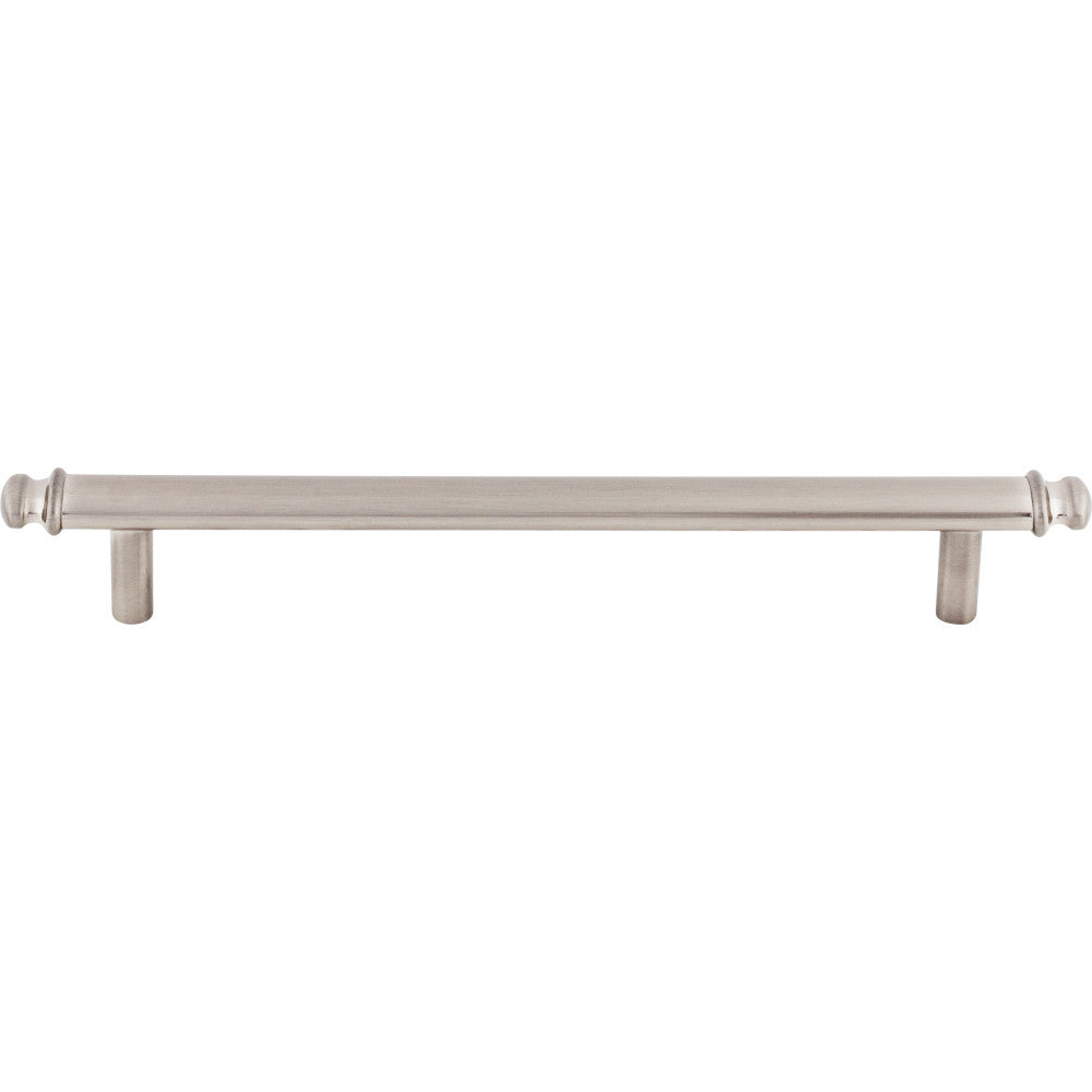 Top Knobs TK3054BSN: 6-5/16" cc Julian Round Bar Cabinet Pull - Brushed Satin Nickel