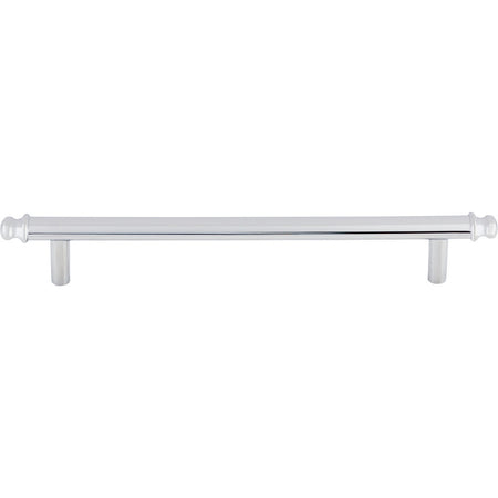 Top Knobs TK3054PC: 6-5/16" cc Julian Round Bar Cabinet Pull - Polished Chrome