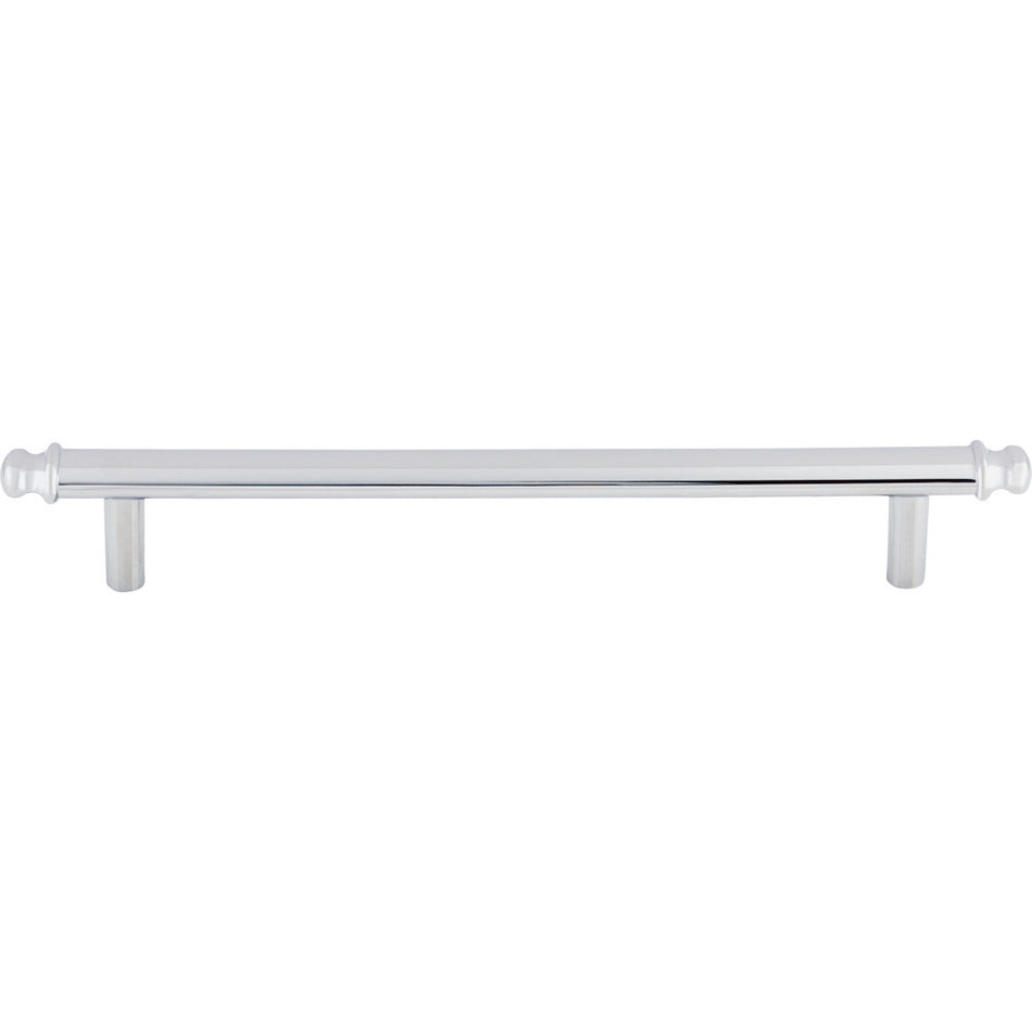 Top Knobs TK3054PC: 6-5/16" cc Julian Round Bar Cabinet Pull - Polished Chrome