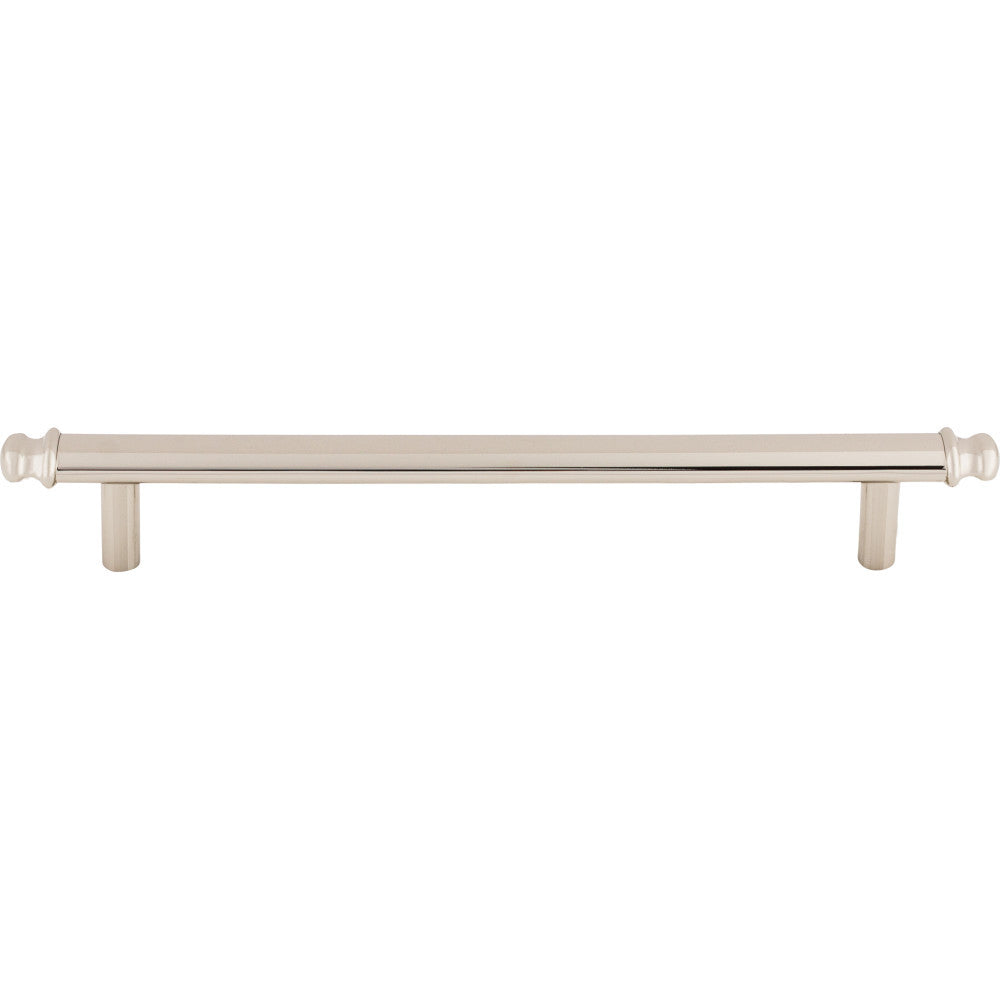 Top Knobs TK3054PN: 6-5/16" cc Julian Round Bar Cabinet Pull - Polished Nickel