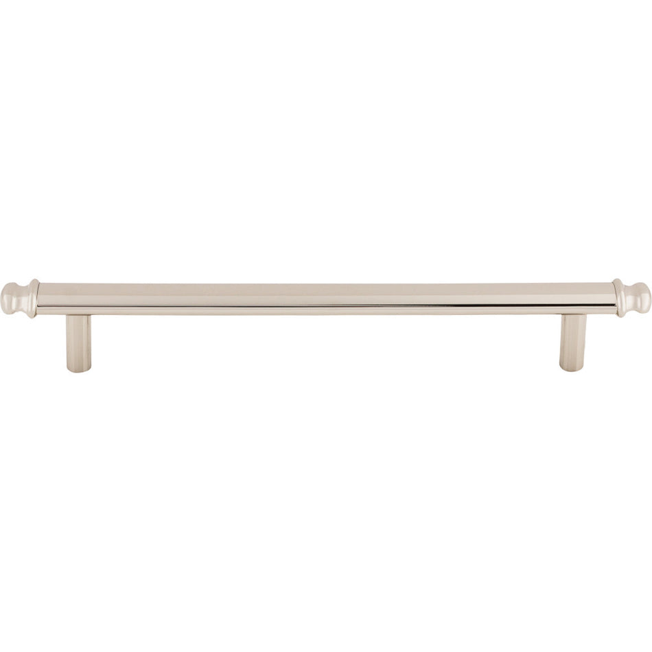Top Knobs TK3054PN: 6-5/16" cc Julian Round Bar Cabinet Pull - Polished Nickel
