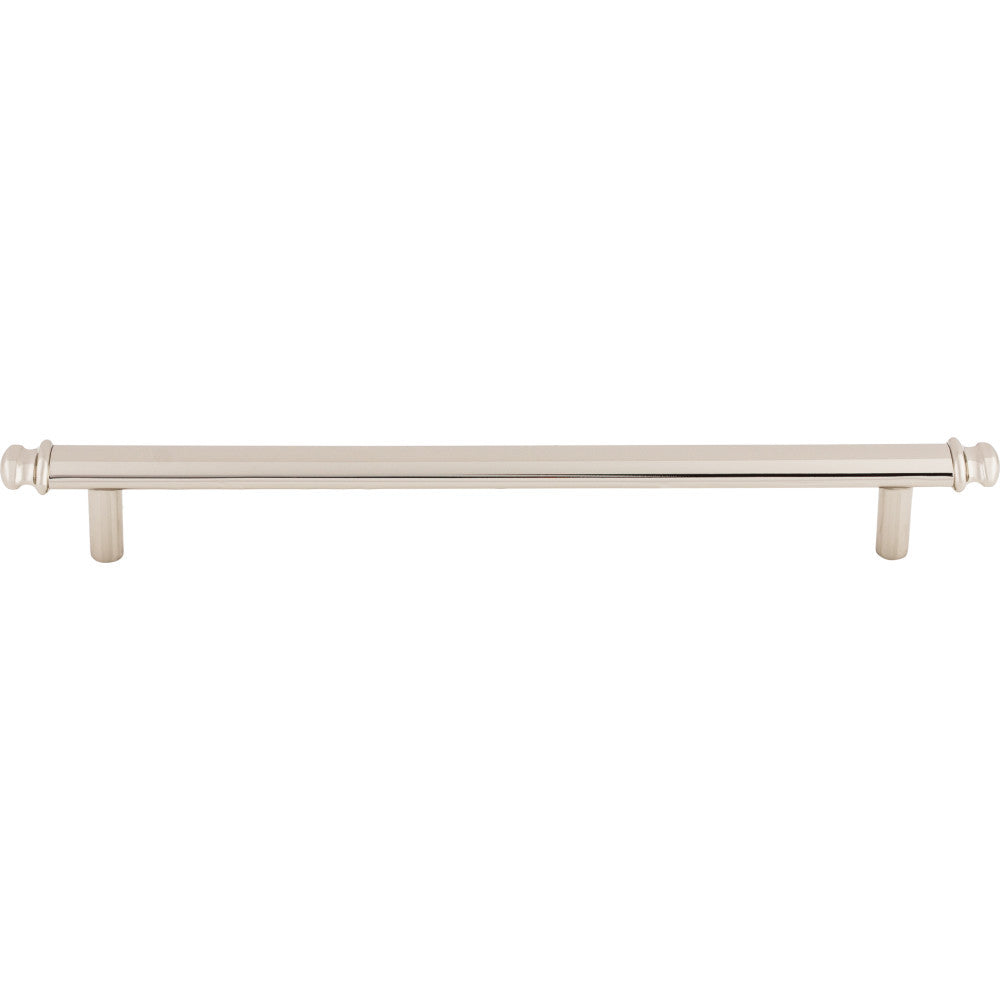 Top Knobs TK3055PN: 7-9/16" cc Julian Round Bar Cabinet Pull - Polished Nickel