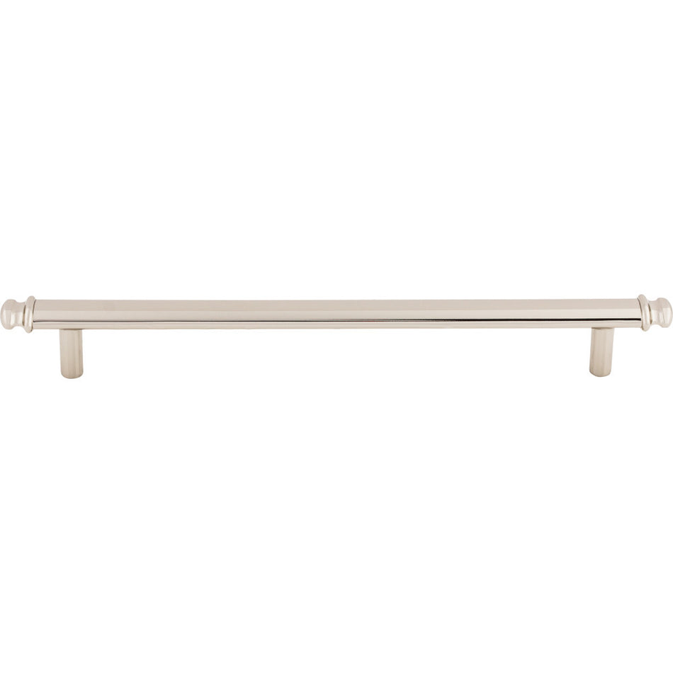 Top Knobs TK3055PN: 7-9/16" cc Julian Round Bar Cabinet Pull - Polished Nickel