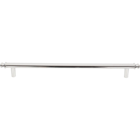Top Knobs TK3056PC: 8-13/16" cc Julian Round Bar Cabinet Pull - Polished Chrome