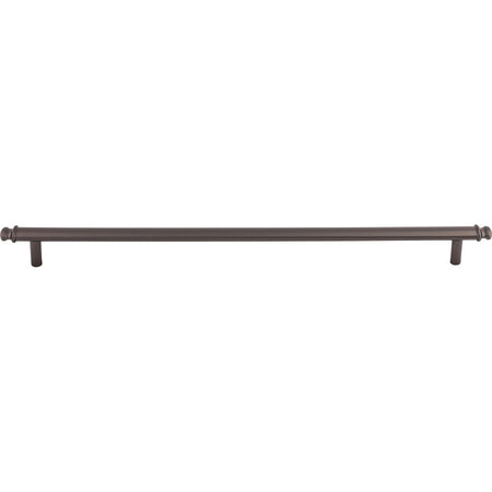 Top Knobs TK3057AG: 12" cc Julian Round Bar Cabinet Pull - Ash Gray