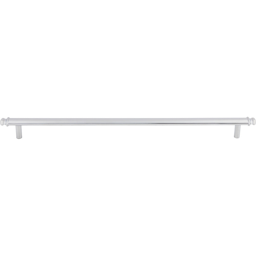 Top Knobs TK3057PC: 12" cc Julian Round Bar Cabinet Pull - Polished Chrome