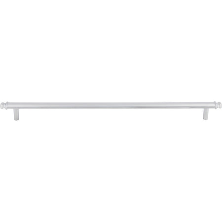 Top Knobs TK3057PC: 12" cc Julian Round Bar Cabinet Pull - Polished Chrome