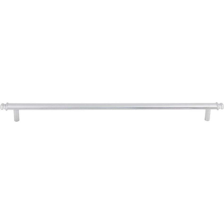 Top Knobs TK3057PC: 12" cc Julian Round Bar Cabinet Pull - Polished Chrome