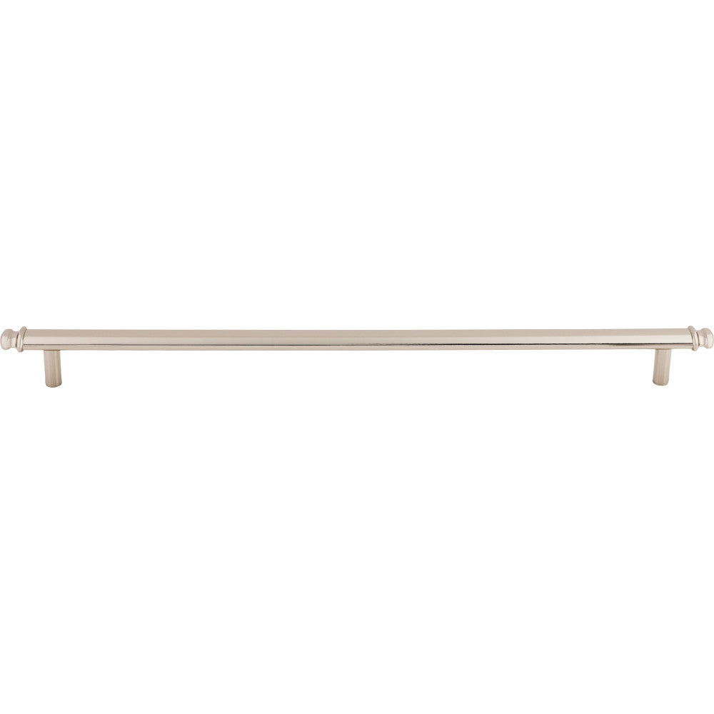 Top Knobs TK3057PN: 12" cc Julian Round Bar Cabinet Pull - Polished Nickel