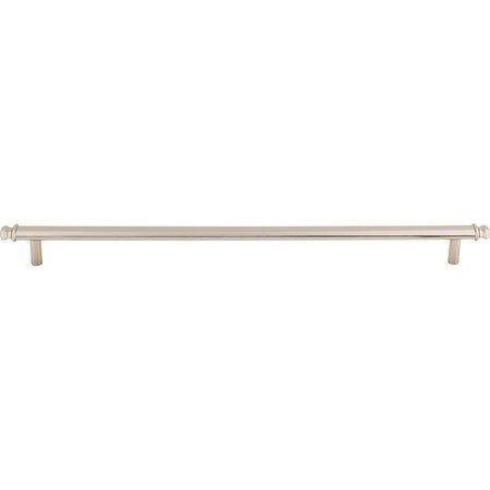 Top Knobs TK3057PN: 12" cc Julian Round Bar Cabinet Pull - Polished Nickel
