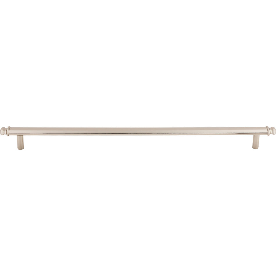 Top Knobs TK3057PN: 12" cc Julian Round Bar Cabinet Pull - Polished Nickel