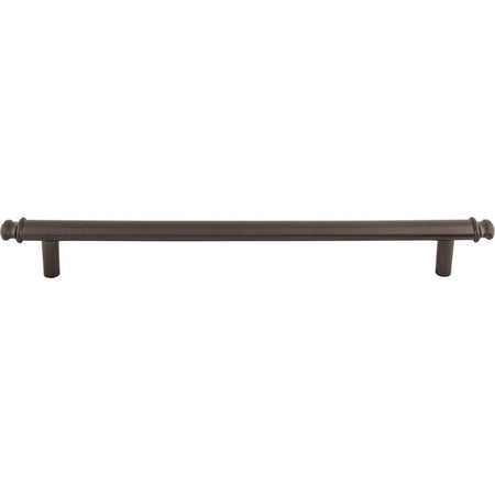 Top Knobs TK3058AG: 12" cc Julian Round Bar Cabinet Pull - Ash Gray