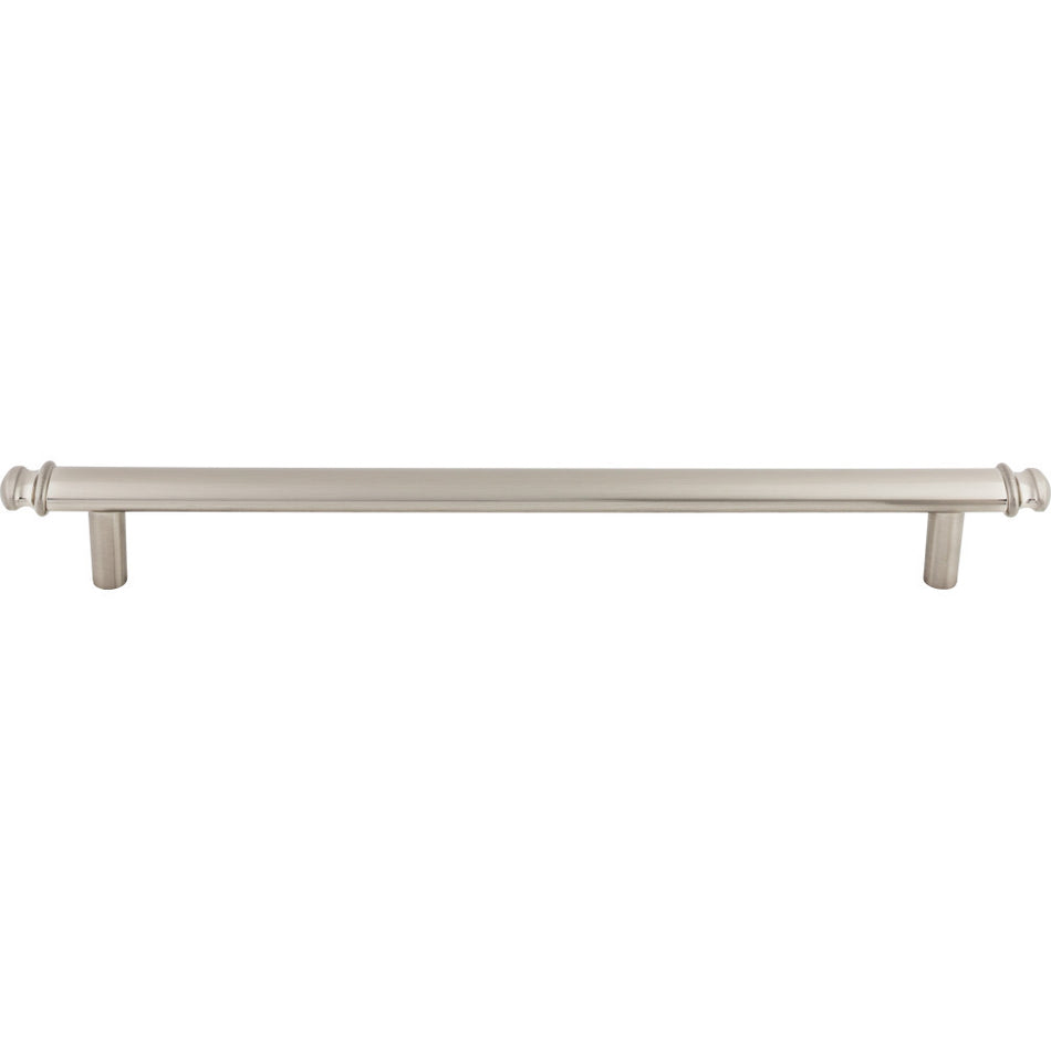Top Knobs TK3058BSN: 12" cc Julian Round Bar Cabinet Pull - Brushed Satin Nickel