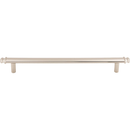 Top Knobs TK3058PN: 12" cc Julian Round Bar Cabinet Pull - Polished Nickel