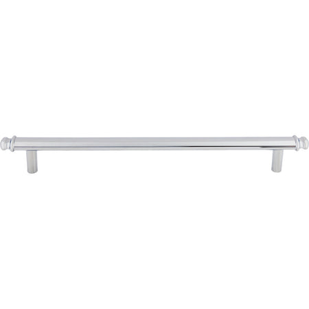 Top Knobs TK3059PC: 18" cc Julian Round Bar Cabinet Pull - Polished Chrome