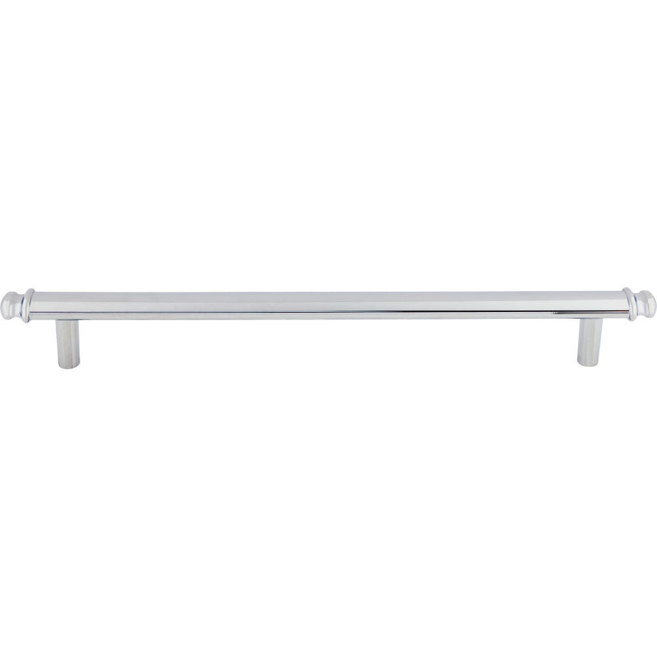 Top Knobs TK3059PC: 18" cc Julian Round Bar Cabinet Pull - Polished Chrome