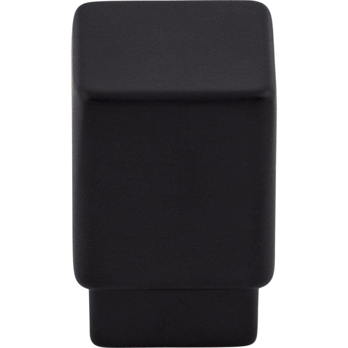 Top Knobs TK31BLK: 3/4" Sanctuary Tapered Square Cabinet Knob - Flat Black