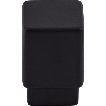 Top Knobs TK31BLK: 3/4" Sanctuary Tapered Square Cabinet Knob - Flat Black
