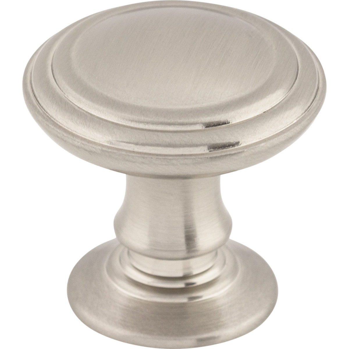 Top Knobs TK320BSN: 1-1/4" Reeded Round Cabinet Knob - Brushed Satin Nickel