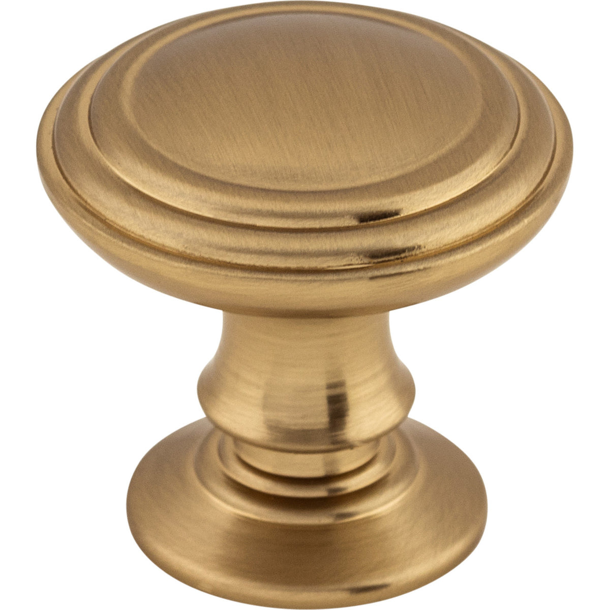 Top Knobs TK320HB: 1-1/4" Reeded Round Cabinet Knob - Honey Bronze