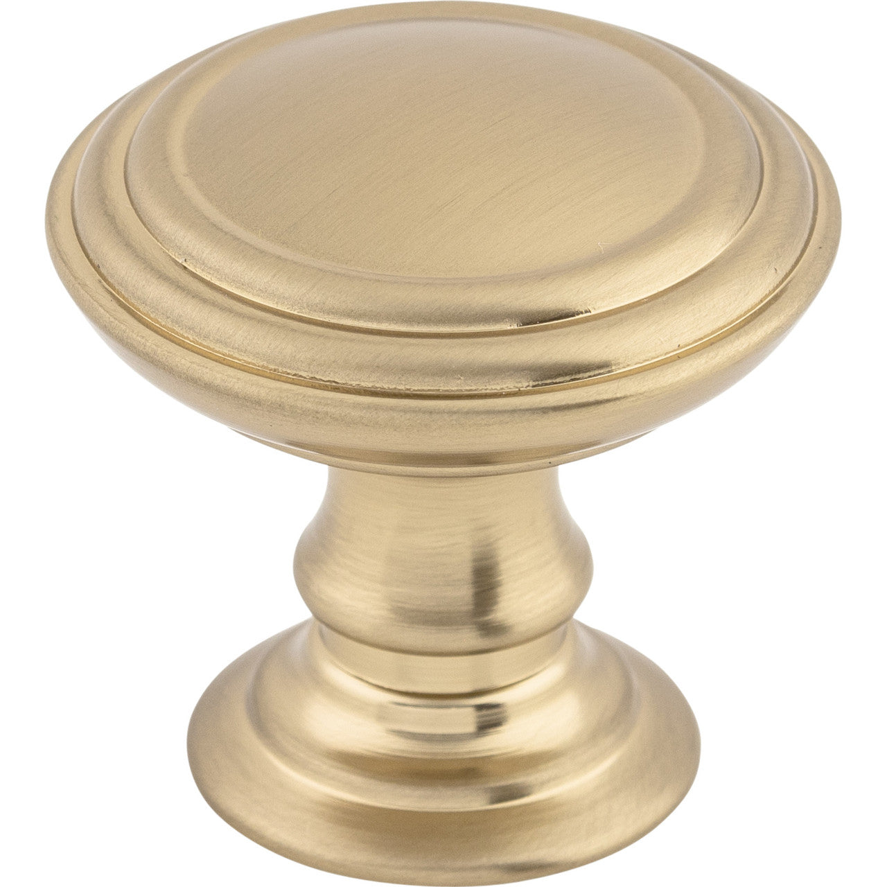 Top Knobs TK321HB: 1-1/2" Reeded Round Cabinet Knob - Honey Bronze