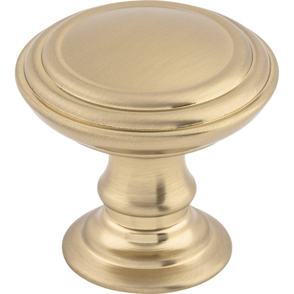 Top Knobs TK321HB: 1-1/2" Reeded Round Cabinet Knob - Honey Bronze