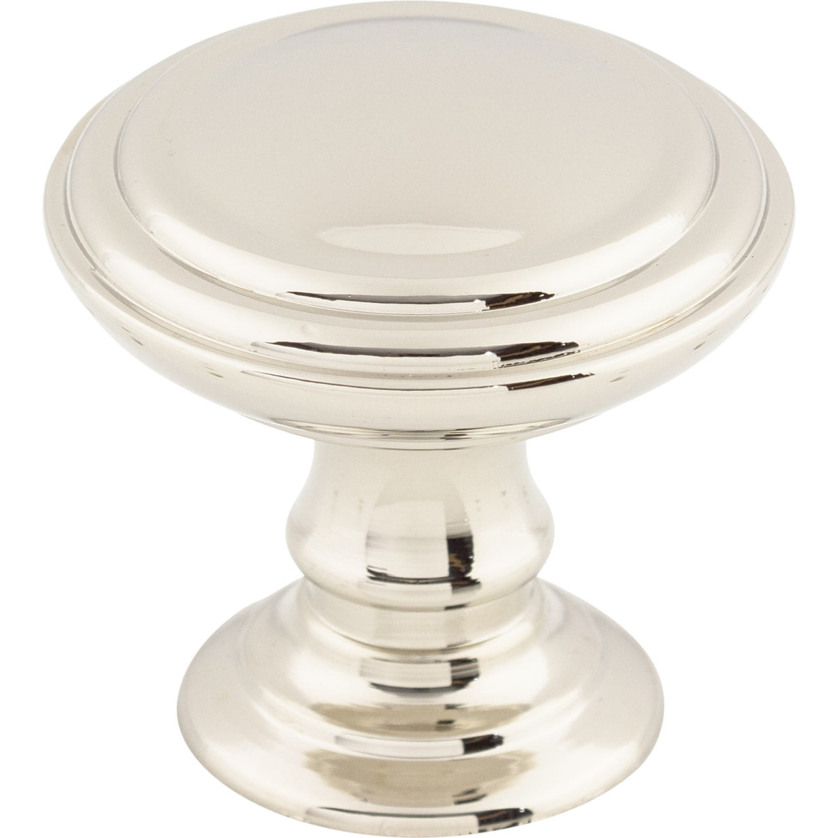 Top Knobs TK321PN: 1-1/2" Reeded Round Cabinet Knob - Polished Nickel