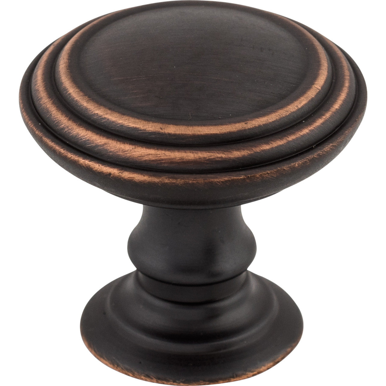 Top Knobs TK321UM: 1-1/2" Reeded Round Cabinet Knob - Umbrio