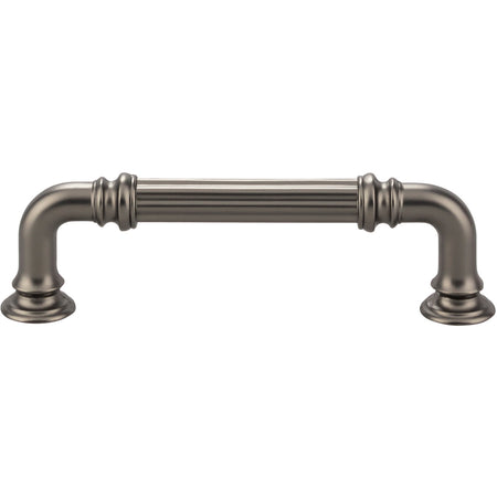 Top Knobs TK322AG: 3-3/4" cc Reeded D-Handle Cabinet Pull - Ash Gray
