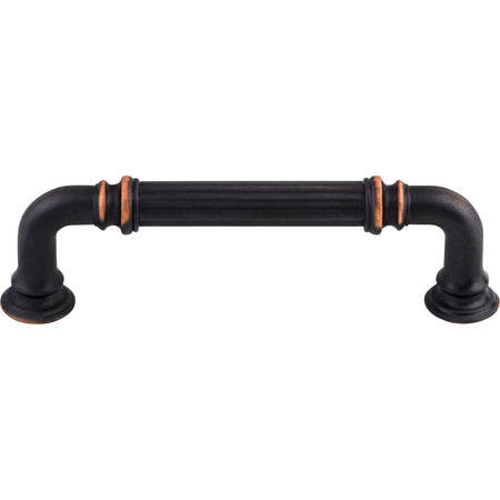 Top Knobs TK322UM: 3-3/4" cc Reeded D-Handle Cabinet Pull - Umbrio