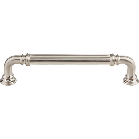 Top Knobs TK323BSN: 5" cc Reeded D-Handle Cabinet Pull - Brushed Satin Nickel