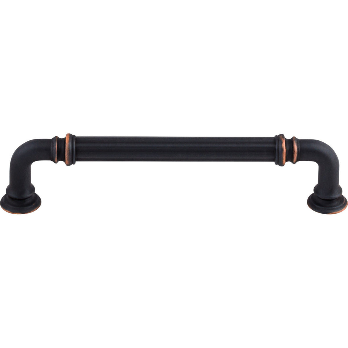 Top Knobs TK323UM: 5" cc Reeded D-Handle Cabinet Pull - Umbrio