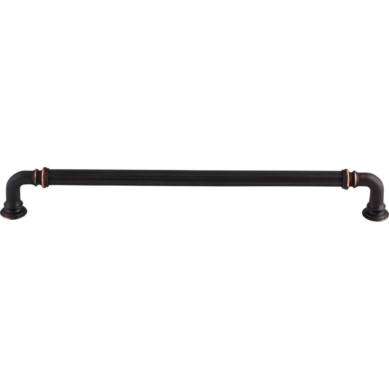 Top Knobs TK325UM: 9" cc Reeded D-Handle Cabinet Pull - Umbrio