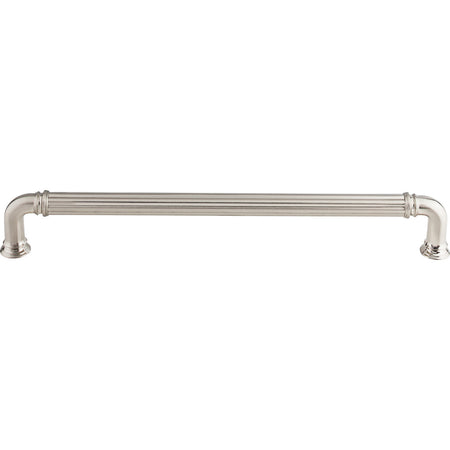Top Knobs TK328BSN: 18" cc Reeded D-Handle Appliance Pull - Brushed Satin Nickel