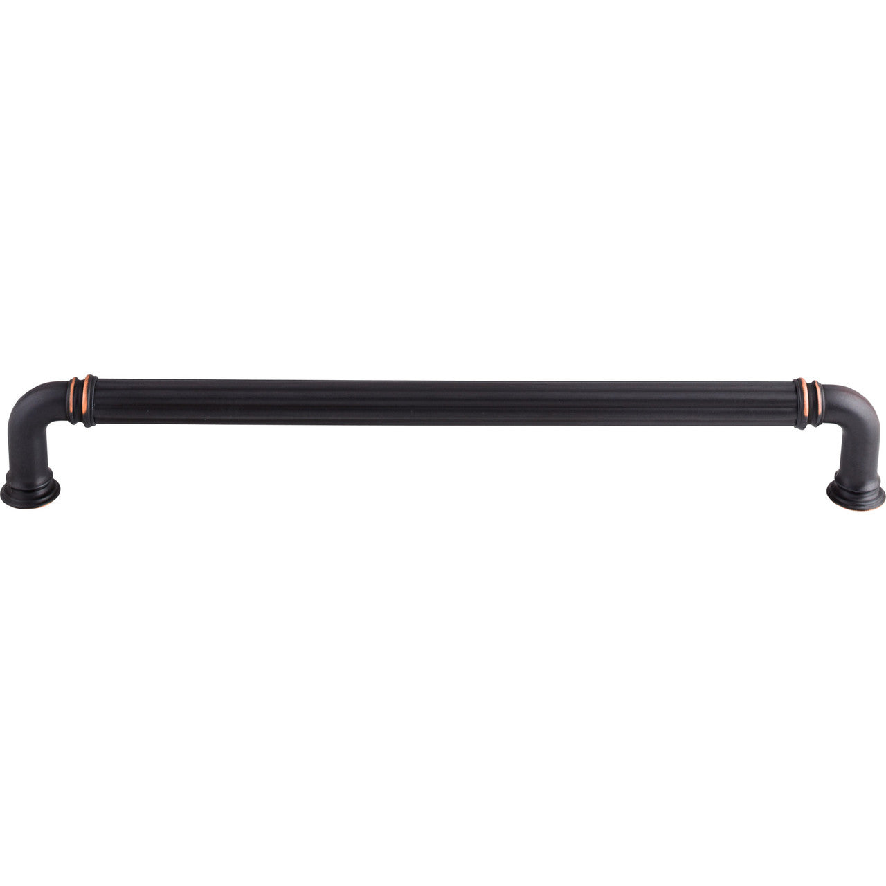 Top Knobs TK328UM: 18" cc Reeded D-Handle Appliance Pull - Umbrio