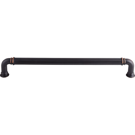 Top Knobs TK328UM: 18" cc Reeded D-Handle Appliance Pull - Umbrio