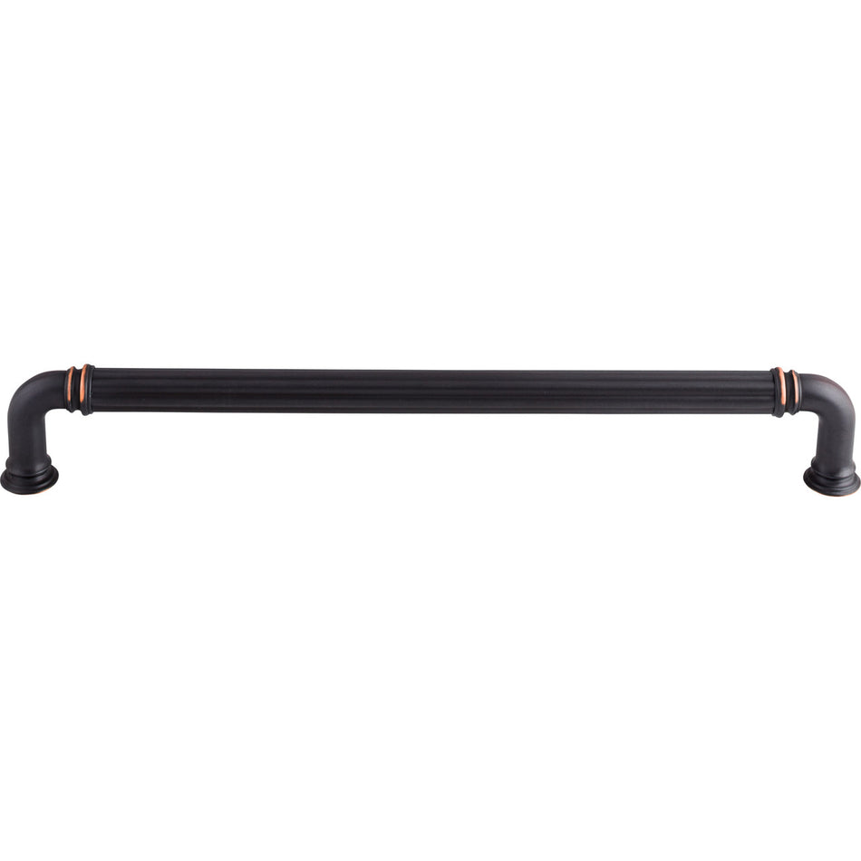 Top Knobs TK328UM: 18" cc Reeded D-Handle Appliance Pull - Umbrio