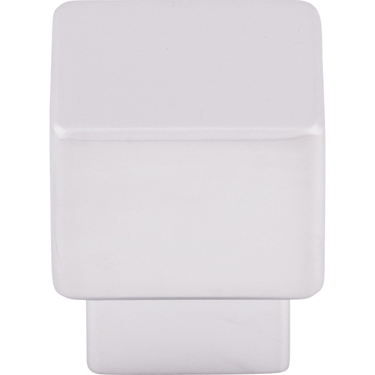 Top Knobs TK32ALU: 1" Tapered Square Cabinet Knob - Aluminum