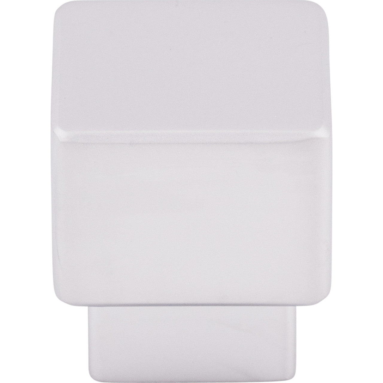 Top Knobs TK32ALU: 1" Tapered Square Cabinet Knob - Aluminum