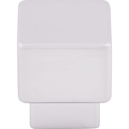 Top Knobs TK32ALU: 1" Tapered Square Cabinet Knob - Aluminum