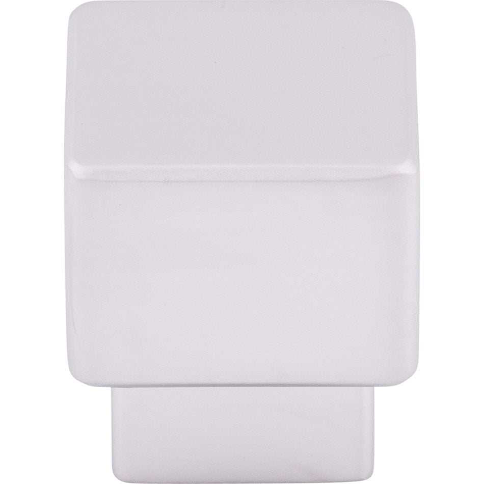 Top Knobs TK32ALU: 1" Tapered Square Cabinet Knob - Aluminum