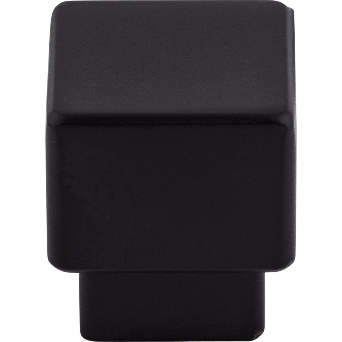 Top Knobs TK32BLK: 1" Sanctuary Tapered Square Cabinet Knob - Flat Black